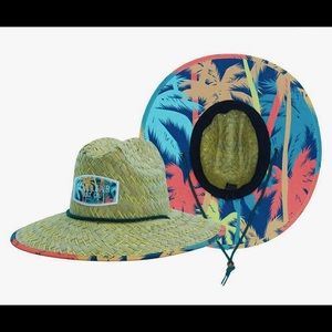 Straw Beach Hat Palm Tree